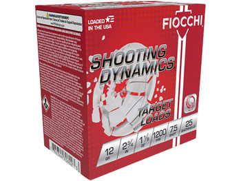 Fiocchi 12SD18H7 Shooting Dynamics Target 12Gauge 2.75" 1 1/8oz 7.5Shot 25 Per Box/10 Case