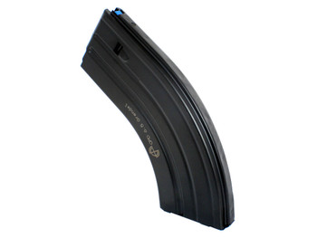 DuraMag 2865041206CPD SS 26rd 6.5 Grendel/6mm ARC for AR-15 Black w/ Blue Follower Detachable