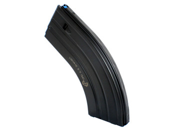 DuraMag 2865041206CPD SS 26rd 6.5 Grendel/6mm ARC for AR-15 Black w/ Blue Follower Detachable