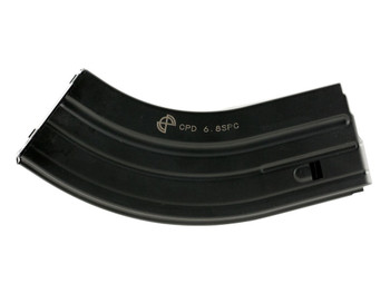DuraMag 2868041207CPD SS 28rd 22 Nosler/6.8 SPC for AR-15 Black w/ Gray Follower Detachable