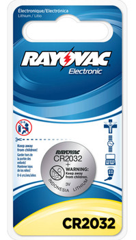 Rayovac KECR20321 CR2032  3V LiIon 225 mAh UPC: 012800462773