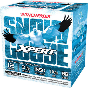 Winchester Xpert Snow Goose 12 Gauge Shotshell Ammunition, 3 1/2 Inch, 1550 FPS, 1 3/8 Ounce, BB Shot - 25 Cartridge Box ( 25 / 1 )