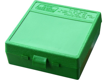 MTM Case-Gard P1004410 Ammo Box Flip-Top Multi Caliber Green Polypropylene 100rd