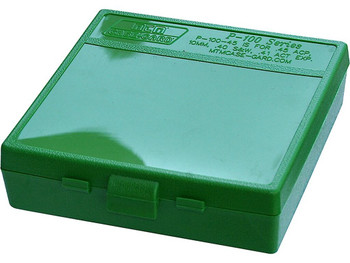 MTM Case-Gard P1004510 Ammo Box Flip-Top Multi Caliber Green Polypropylene 100rd