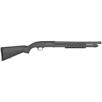 Mossberg 50766 590A1 Tactical 12 Gauge 3 61 18.50 Cylinder Bore Barrel Black Parkerized Rec Black Synthetic Stock Right Hand Includes MLOK Handguard UPC: 015813507660