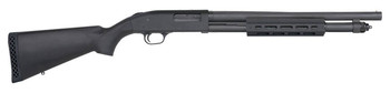 Mossberg 50766 590A1 Tactical 12 Gauge 3 61 18.50 Cylinder Bore Barrel Black Parkerized Rec Black Synthetic Stock Right Hand Includes MLOK Handguard UPC: 015813507660