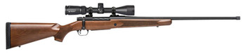 Mossberg 28124 Patriot  300 Win Mag Caliber with 31 Capacity 24 ThreadedFluted Barrel Matte Blued Metal Finish  Walnut Stock Right Hand Full Size Includes Vortex Crossfire II 39x40mm Scope UPC: 015813281249