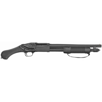 Mossberg 50637 590 Shockwave 20 Gauge 3 14.38 51 Blued Black Fixed Raptor Birdshead Grip Crimson Trace Laser Saddle UPC: 015813506373