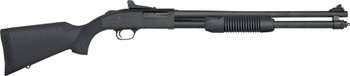 Mossberg 50699 590 Persuader 20 Gauge 81 3 20 Cylinder Bore Barrel Matte Blued Metal Finish Drilled  Tapped Receiver Ghost Ring Sight Synthetic Stock UPC: 015813506991