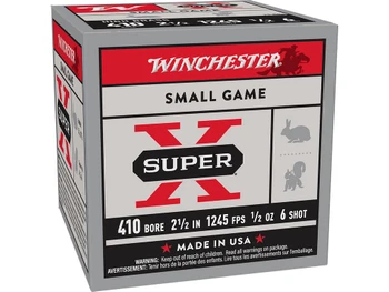 Winchester Ammo X416 Super X Heavy Game Load 410Gauge 2.50" 1/2oz 6Shot 25 Per Box/10 Case
