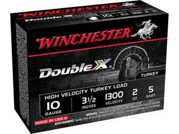 Winchester Ammo STH105 Double X High Velocity Turkey 10Gauge 3.50" 2oz 5Shot 10 Per Box/10 Case