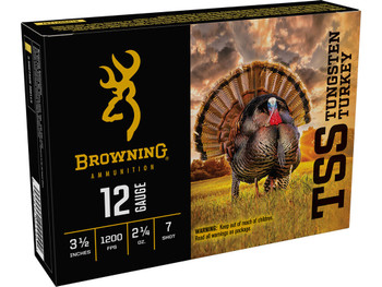 Browning Ammo B193921247 TSS Tungsten Turkey 12Gauge 3.50" 2 1/4oz Tungsten 7Shot 5 Per Box/10 Case