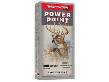 Winchester Ammo X3001 Power-Point 300Savage 150gr 20 Per Box/10 Case