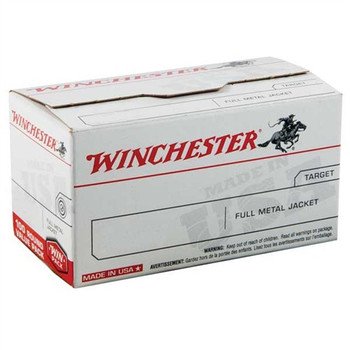 Winchester Ammo USA380VP USA  380ACP 95gr Full Metal Jacket Flat Nose 100 Per Box/5 Case                                                                                                                