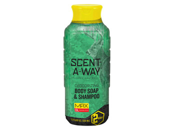 Scent-A-Way 07755 Max Green Soap Odor Eliminator Odorless Scent Vegetable Proteins 12 oz Liquid