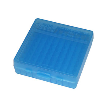 AMMO BOX 100 RD .22LR/.25ACP CLR BLUE UPC: 026057117249