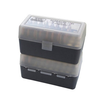 Ammo Box 50rd Flip-Top 223 204 Ruger 6x47 Clear/Smoke UPC: 026057217826