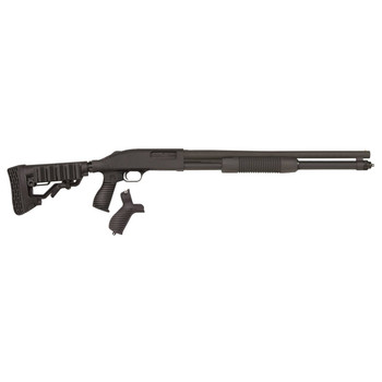 Mossberg 50695 590 Tactical 12 Gauge 81 3 20 Cylinder Bore Barrel Matte Blued Metal Finish Dual Extractors FLEX Component 6 Position Stock wFLEX Pistol Grip  Recoil Pad UPC: 015813506953