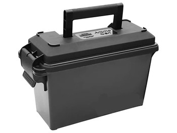 MTM Case-Gard AC30T40 Ammo Can Tall 30Cal Black Polypropylene