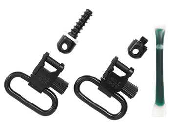Uncle Mike's 15312 Fore End Band Swivel Set Quick Detach 115 LRB Blued 1" Loop for Tube Magazine Leaver Action Rifles/ Carbines/ Mossberg 500 Shotguns