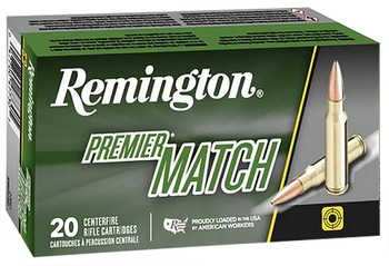 Remington Premier Match Hyper Velocity Centerfire Ammunition, 6.5 Creedmoor, Sierra MatchKing BTHP, 140 Grain - 20 Cartridge Box ( 20 / 1 )