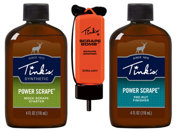 Tinks W5226 Power Scrape All-Season Deer Attractant Pre-Rut Finisher Scent Mock Scrape Starter Scent 4 oz Dripper