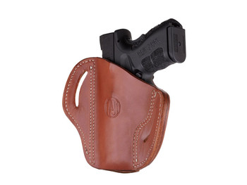 1791 Gunleather ORBH24SCBRR BH2.4S Optic Ready OWB Size 2.4S Classic Brown Leather Belt Slide Fits FN 509 Fits HK VP9SK Right Hand