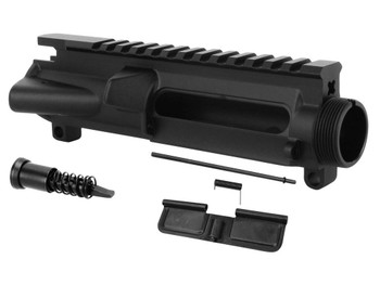 TacFire UP01C Stripped Upper Receiver 5.56x45mm NATO 7075-T6 Aluminum Black Anodized Receiver for AR-15