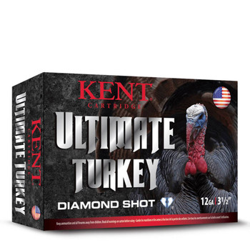 Kent Cartridge Ultimate Diamond Turkey 12 Gauge Shotshell Ammunition, 3 Inch, 1175 FPS, 2/3 Ounce, #5 Shot - 10 Cartridge Box ( 10 / 1 )
