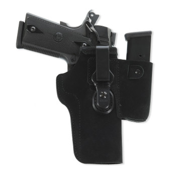Galco WK2224B WalkAbout 2.0  IWB Black Leather Compatible w Glock 17 Gen1522 Gen25 UniClipStealth Clip Mount Ambidextrous UPC: 601299014657