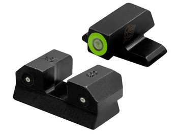 XS Sights SIR015P6G R3D Night Sights- Sig Sauer- Springfield Armory Black | Green Tritium Green Outline Front Sight Green Tritium Rear Sight