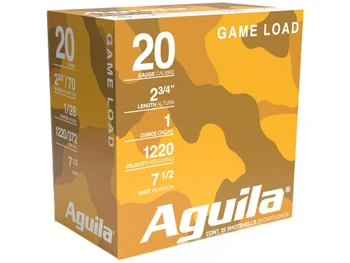 Aguila 1CHB2007 Game Load 20Gauge 2.75" 1oz 7.5Shot 25 Per Box/10 Case