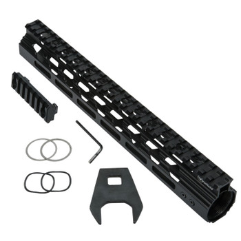 Firefield FF34066 Verge Handguard 12 MLOK Style Made of Aluminum with Black Anodized Finish for AR15 UPC: 812495025440