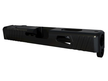 Rival Arms RA10G205A Precision Slide A1 Docter Cut Black QPQ Case Hardened 17-4 Stainless Steel for Glock 19 Gen3