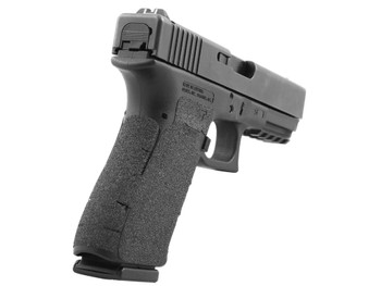 Talon Grips 380G Adhesive Grip Compatible w/Glock 17/19x/22/24/31/34/35/37/45/47 Gen5 w/Medium Backstrap, Black Textured Granulate