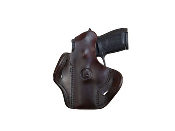 1791 Gunleather ORBH24SSBRR BH2.4S Optic Ready OWB Size 2.4S Signature Brown Leather Belt Slide Fits FN 509/HK VP9SK Right Hand