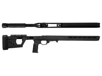 Magpul MAG997-BLK Pro 700 Stock Fixed w/Aluminum Bedding Black Synthetic for Remington 700 SA