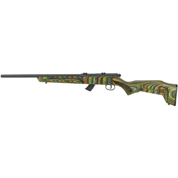 Savage Arms 26736 Mark II Minimalist 22 LR Caliber with 101 Capacity 18 Barrel Matte Black Metal Finish  Boyds Minimalist Green Laminate Stock Right Hand Full Size UPC: 062654267369