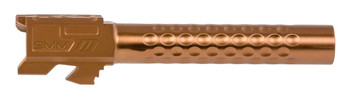 ZEV BBL17OPTBRZ Optimized Match Grade  9mm Luger Compatible wGlock 17 Gen14 4.49 Bronze PVD 416R Stainless Steel Dimpled Barrel UPC: 811338035370