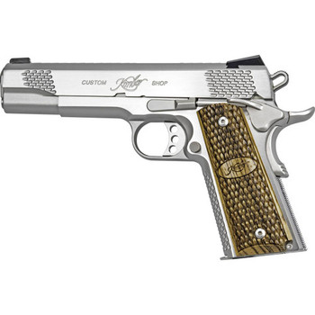 Kimber Mfg, Inc 3200181 Raptor II Ultra 45 ACP 8+1 5" Stainless Match Grade Barrel, Matte Black Serrated Steel Slide, Matte Black Aluminum Frame w/Beavertail, Zebrawood Grip                           