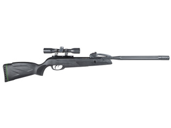 Gamo 611006875554 Swarm Whisper Gas Piston 22 Pellet 10rd Black Fluted/Rifled Barrel, Black Receiver Fixed All Weather Stock Scope 4x32mm