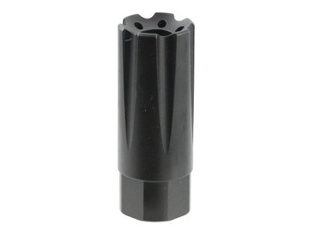 TacFire MZ10209MM Linear Compensator Black Nitride Steel with 1/2"-36 tpi Threads, 2.26" OAL, 0.87" Diameter & Forward Style for 9mm Luger AR-Platform