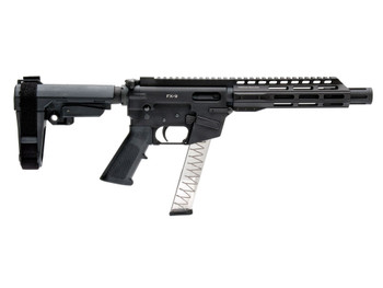Freedom Ordnance FX-9P8S FX-9 9mm Luger 8" 31+1 Black Anodized Black Polymer SBA3 Pistol Brace
