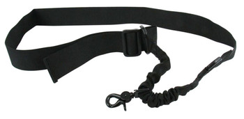 TacFire SL001B Single Point Sling 1.25 W x 2030 L Adjustable Double Bungee Black Nylon Webbing for RifleShotgun UPC: 811261020214