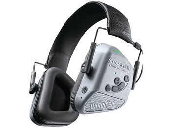Champion Targets 40982 Vanquish Pro Elite Muff Over the Head Bluetooth Enabled Rechargeable Li-ion Battery Black/Gray