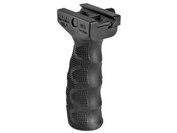 FAB Defense FXREGB REG Ergonomic Rubberized Tactical Foregrip w/Waterproof Storage Compartment Black Latex & Reinforced Polymer