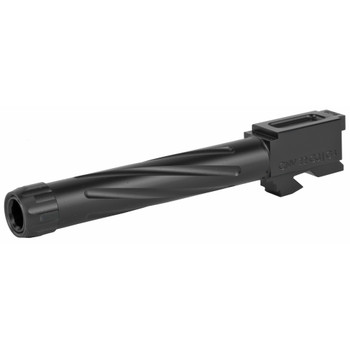 Rival Arms RA20G412A Conversion Barrel  9mm Luger 4.49 Black PVD Finish 416R Stainless Steel Material with Fluting  Threading for Glock 22 Gen34 UPC: 788130026649