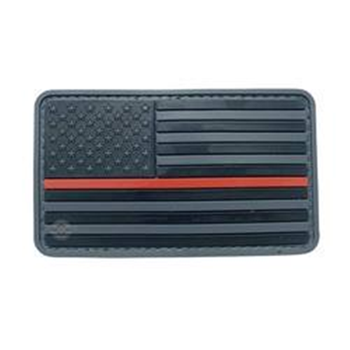 U.S. Flag Black w/ Red Stripe Morale Patch UPC: 690104388311