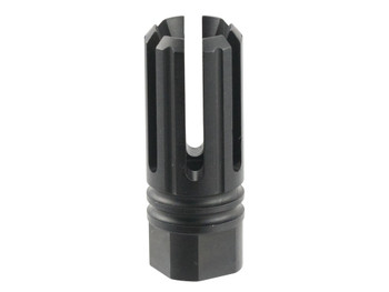 TacFire MZ10053BN 6 Prong Flash Hider Black Nitride Steel with 5/8"-24 tpi Threads, 2.22" OAL & 0.87" Diameter for 308 Win AR-10