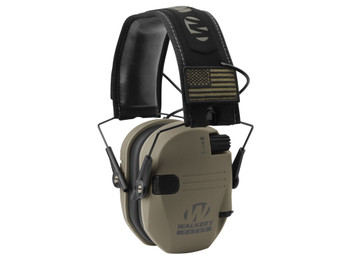 Walker's GWPRSEMPAT Razor Patriot Slim Muff 23 dB Over the Head Flat Dark Earth/Black Polymer